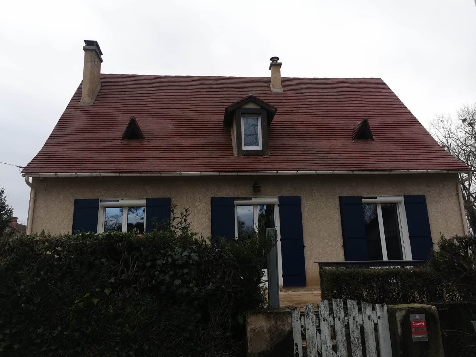Nettoyage toiture - maison